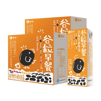 蒙牛 黑谷谷粒早餐牛奶250ml*12盒*2提