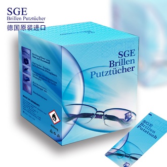 SGE 可茵慈 一次性眼镜清洁湿纸巾 50片 德国进口
