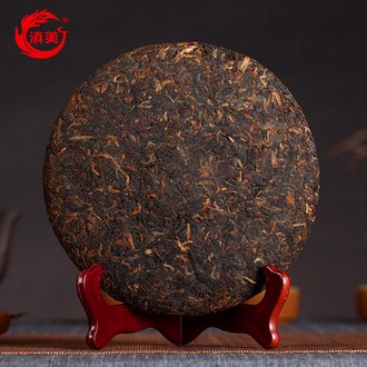滇美 云南普洱熟茶茶饼357g 券后28元包邮