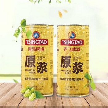 TSINGTAO 青岛啤酒 原浆啤酒 1L*2瓶