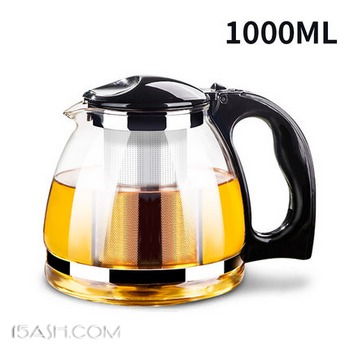 水之物语 耐热玻璃过滤茶壶1000ml