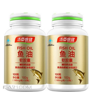 汤臣倍健（BY-HEALTH） 鱼油软胶囊1000mg*100粒*2瓶