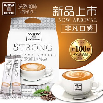 沃欧 特浓速溶咖啡粉15g*100条 券后39.9元包邮