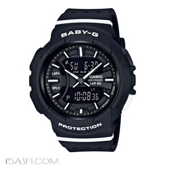 卡西欧 手表BABY-G系列时尚防水运动健身清爽双时间显示潮流女表BGA-240-1A1PR