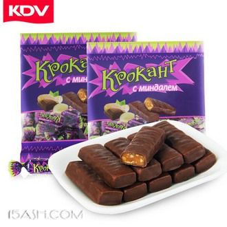 kdv俄罗斯紫皮糖巧克力糖果500g