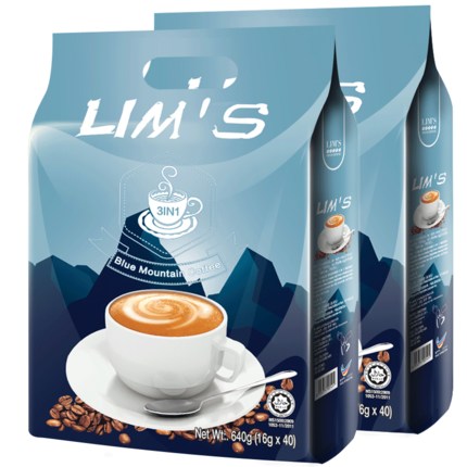 640g/40条 LIMS 蓝山风味速溶咖啡粉