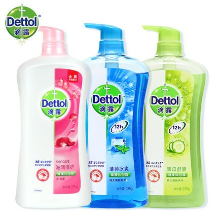 Dettol 滴露 家庭量贩翻装沐浴露套装